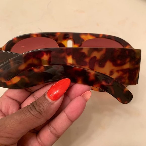 Women Retro Trendy Avaitor Oversized Vintage 70s 80s Flat Shield Shades B2745 main image 5